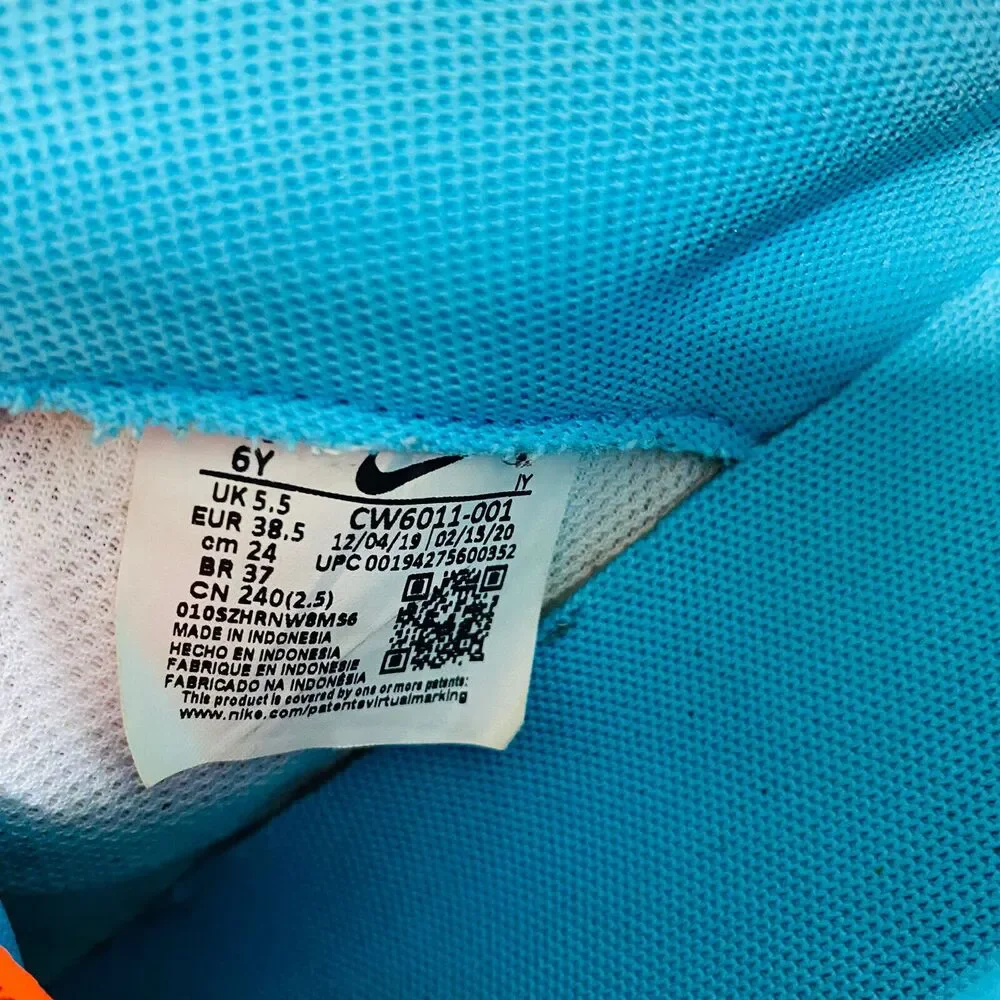 Nike Air Force 1 One Low Boys 6Y Shoes Silver Gray Space To Dream CW6011-001 - Picture 11 of 12